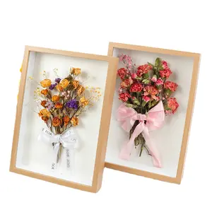 Custom Size 3CM Deep Photo Frame 6\7\8\A4 Creative DIY Dried Flower Picture Box Frame Photo 3D Shadow Specimens Picture Frame