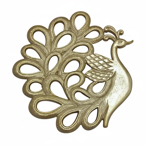 Dessous de plat texturé décent ''paon'' résistant à la chaleur pour Pan & Hotpot protégeant la Table napperon dessous de plat protecteur de Table à manger - Product Image 1