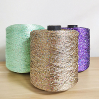 Benutzer definierte Fanci Strick pullover Garn Flusen Nerz Garn Bunte Phantasie Pullover Garn mit Pailletten für Hersteller