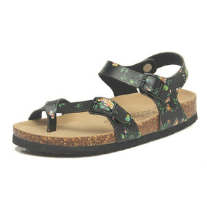 Nouveau Style dames été <span class=keywords><strong>Bio</strong></span> chaussures liège pied-lit confort pour pantoufles imprimé fleur motif anti-dérapant décontracté en gros - Product Image 2