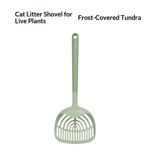 Pelle à litière <span class=keywords><strong>pour</strong></span> <span class=keywords><strong>chat</strong></span> extra longue avec fentes graduées - Tamisage profond sans odeur, poignée ergonomique mate, PC durable, nettoyage facile - Product Image 6