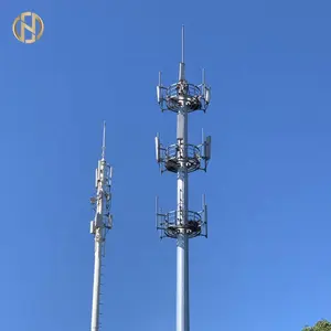 36M Polygonal Shape Communication Pole Install Antenna Equipment