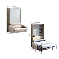 WELLTOP Meubles en gros Lit et canapé électriques muraux pliants et dissimulés avec canapé WT-B07