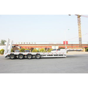 Semi-remorque surbaissée neuve d'usine, 3 <span class=keywords><strong>ou</strong></span> <span class=keywords><strong>4</strong></span> essieux, 80-100 tonnes, porte-chariots, pour l'Afrique, à vendre à Dubaï - Product Image 4