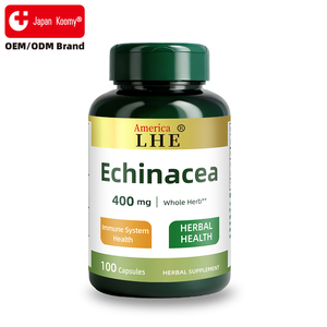 ผู้ผลิตอาหารเสริมสมุนไพรเอ็กไคนาเซีย บำรุงสุขภาพภูมิคุ้มกัน 400 มก. 100 แคปซูลเอ็กไคนาเซียสำหรับผู้ใหญ่ - Product Image 1