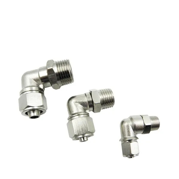 TPL male elbow brass brake hose fitting push pneumatic one touch connector air hose fittings