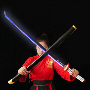 Épée Katana LED en <span class=keywords><strong>bois</strong></span> rechargeable <span class=keywords><strong>de</strong></span> 104 cm pour cosplay <span class=keywords><strong>de</strong></span> démon, ensemble d'épées Katana Zoro, épée LED Anime - Vente en gros - Product Image 6