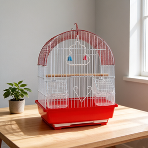 Jaulas de hierro al por mayor para loros, jaulas arqueadas para mascotas con base de cajón, artículos para mascotas, artículos para pájaros - Product Image 3