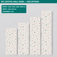 Panneau mural SPC imperméable et ignifuge à motif marbré multi-styles pour la décoration d'hôtels et de restaurants
