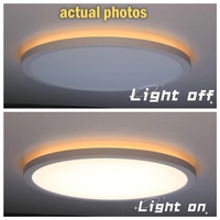 Plafonnier LED moderne ETL 5 CCT réglable, maison intelligente, lumière blanche chaude/froide 7/9/12 pouces, veilleuse