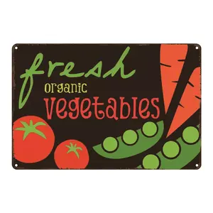 Piring logam Retro dekorasi segar pertanian bunga herbal biji taman dapur antik tanda logam timah untuk hadiah ibu - Product Image 6