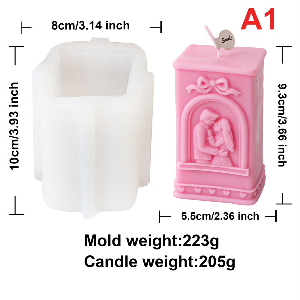 Stampo candela sposa e sposo 1