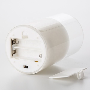 Matti Trụ Đèn Nến Led Ngày Lễ Không Lửa Trang Trí Nhà Cửa Chạy Bằng Pin Thủy Tinh Màu Trắng - Product Image 6