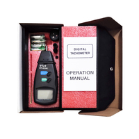 Tacómetro Fotoeléctrico Láser de Contacto y Sin Contacto DT-6236C con Protección IP65 y Memoria Automática