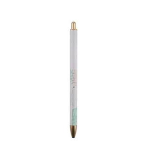 Beifa PKB80004 Factory Price Customizable <strong>Metal</strong> Ball <strong>Pen</strong> <strong>Printed</strong> Pattern Retractable <strong>Metal</strong> Ballpoint <strong>Pen</strong> Without Clip - Product Image 1