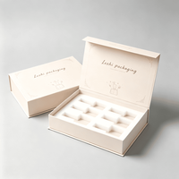 Boîtes cadeaux pour vernis à ongles en carton rigide magnétique avec logo personnalisé de luxe, fermeture à ruban sur mesure, emballage pour vernis à ongles