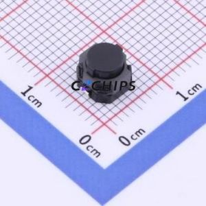 EVP-ASAC1A Tactile Switch SMD Switch Single Pole Single Throw Round Button 1.6N Vertical Mount - Product Image 1