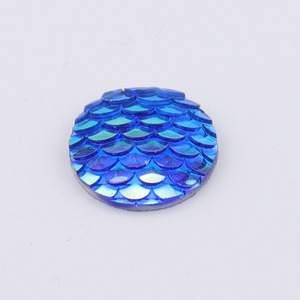 Sáng Tạo 18Mm AB Đầy Màu Sắc 3D Cá Quy Mô Vòng Phẳng Trở Lại Charms Nhựa Nút Vá Cho Tự Làm Bông Tai Đồ Trang Sức Làm Phụ Kiện - Product Image 5