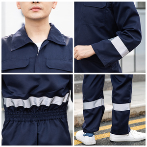 Ropa de Trabajo de Tela Personalizada con Tiras Reflectantes, Overol de Fábrica, Uniforme de Reparación de Automóviles, Traje de Trabajo - Product Image 5