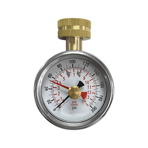 게이지에 대한 AKS 가정용 수압-실내/실외 정원 호스 관개 시스템용 스테인리스 스틸 0-200 PSI 3/4 "나사 - Product Image 1