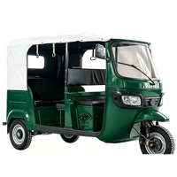 Tuk-tuk électrique, auto-rickshaw, véhicule électrique à 3 roues, Ke Ke électrique, tricycle électrique, E-rickshaw, Bajaj TVS, 3 rangées de sièges