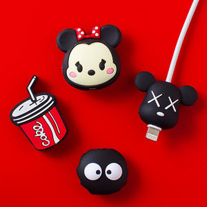 Vente en gros de chargeur mignon protecteur de câble USB de dessin animé protecteur de câble en forme d'animal de fruit pour câble de chargeur Iphone - Product Image 3