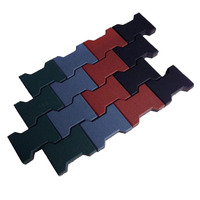 Carreaux de sol en briques pour chevaux, carreaux imbriqués en caoutchouc pour os de chien