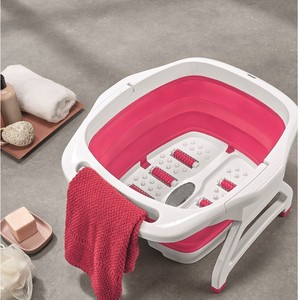 Foot Bath Basin Plastic Foldable With Massage Rollers For Home Use - Product Image 3
