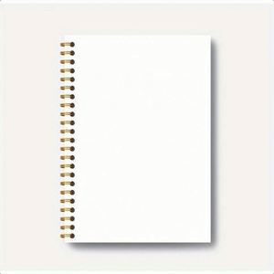 Cuaderno de Direcciones Económico, Blanco, A3, de Cuero, con Espiral y Páginas Rayadas, Material Escolar - Product Image 1