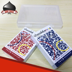 Cartas de Póker Publicitarias de Diseño Personalizado en Acrílico, Baraja Doble Transparente, Impresión en Caliente, Tinta Ecológica, Certificación EN 71, Plástico - Product Image 4