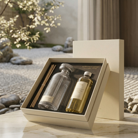 250 flacons diffuseurs d'aromathérapie de style Art Déco nordique, bouteille diffuseur en verre côtelé de luxe pour coffret cadeau