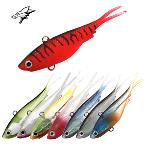 Artificiale Soft Lure TPR Vibes VMC hooks Fishing Lure 95mm Vibes Fishing Soft Vibe Fishing Lure TPR - Product Image 5