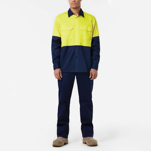 Camisa de Trabajo Industrial para Hombre, 100% Algodón, Logotipo Personalizado, Color de Moda, Manga Larga, Transpirable, de Alta Calidad - Product Image 6