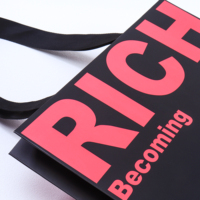 Stampa Logo Personalizzata per Negozi di Abbigliamento Premium, Pubblicità per Centri Commerciali, Borse Regalo Personalizzate in Carta Artistica Portatile