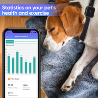 Collar Localizador Antipérdida 4G Inalámbrico Mini IP67 Resistente al Agua, Rastreador GPS 4G para Perros, Gatos y Otros Animales