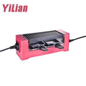 Grill électrique à <span class=keywords><strong>raclette</strong></span> à deux niveaux de 1500 W <span class=keywords><strong>avec</strong></span> <span class=keywords><strong>pierre</strong></span> à <span class=keywords><strong>griller</strong></span> en granit haute densité - Product Image 2