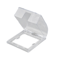 Boîte de protection murale pour interrupteur et prise, à trou unique, transparente, étanche, avec certification CE