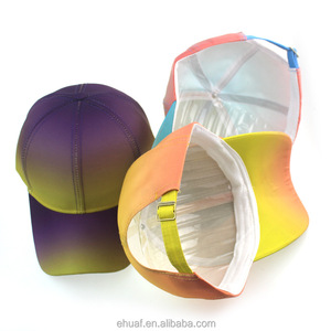 Nouvelle vente mode chaude changement progressif couleur variée broderie Baseball soleil arc-en-ciel couleur chapeau - Product Image 5