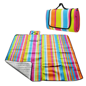 2024 di động không thấm nước Dã Ngoại Mat kẻ <span class=keywords><strong>s</strong></span>ọc chăn bãi biển Mat ngoài trời cắm trại Mat nệm cho dã ngoại bé bò Yoga Pad - Product Image 1