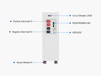 Batterie hybride au lithium LiFePO4 KEVOLT 5kWh 10kWh 16kWh 20kWh 48V avec BMS, station d'énergie solaire, système de stockage d'énergie domestique