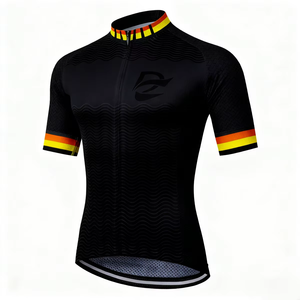 Maillot de cyclisme léger imprimé multicolore personnalisé à manches longues et multi-poches pour événements cyclistes en extérieur - Product Image 2