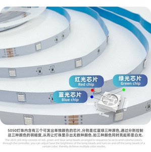 High Lumen <strong>Rgb</strong> CCT LED <strong>Strip</strong> <strong>RGB</strong> 5050 Led <strong>Strip</strong> 12v Black Pcb Led <strong>Strip</strong> 5050 12V <strong>RGB</strong> Colorful Set - Product Image 6