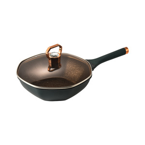CINDYCOCO Maifan Stone Non-Stick Wok Aluminum Alloy Induction Compatible Gas <b>Stove</b> Use - Product Image 2