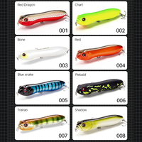 Vente en gros 130mm/32g leurre de pêche flottant à longue coulée 3D yeux PVC ABS matériel pour rivière lac ruisseau pêche au brochet