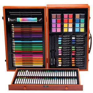 Conjunto de dibujo de caja de madera, para dibujar regalos, gran oferta, Amazon, 142 Uds. - Product Image 2