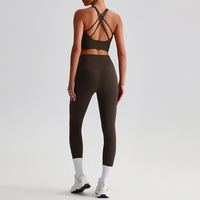 Tenues de yoga taille haute 29 couleurs pour femmes, leggings d'entraînement, fermeture élastique à la taille, pantalons de sport de haute qualité grande taille