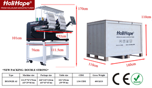 Máquina de bordado Industrial de sombrero de servicio profesional HoliHope Holiauma, máquina de bordado de ordenador doméstico de 2 cabezales, bordado usado - Product Image 6