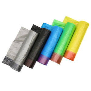 Bolsas de basura para el hogar, bolsas de basura de plástico con cordón grueso para uso en cocina y baño - Product Image 5