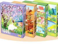 Puzzle en papier velours de 1000 pièces, jouet de relaxation, anti-stress, entraînement cérébral, pour adolescents et adultes, divertissement à domicile