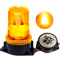 Feux de signalisation LED clignotants 12V, balises lumineuses magnétiques à LED ambre pour chariots élévateurs, tracteurs, bus